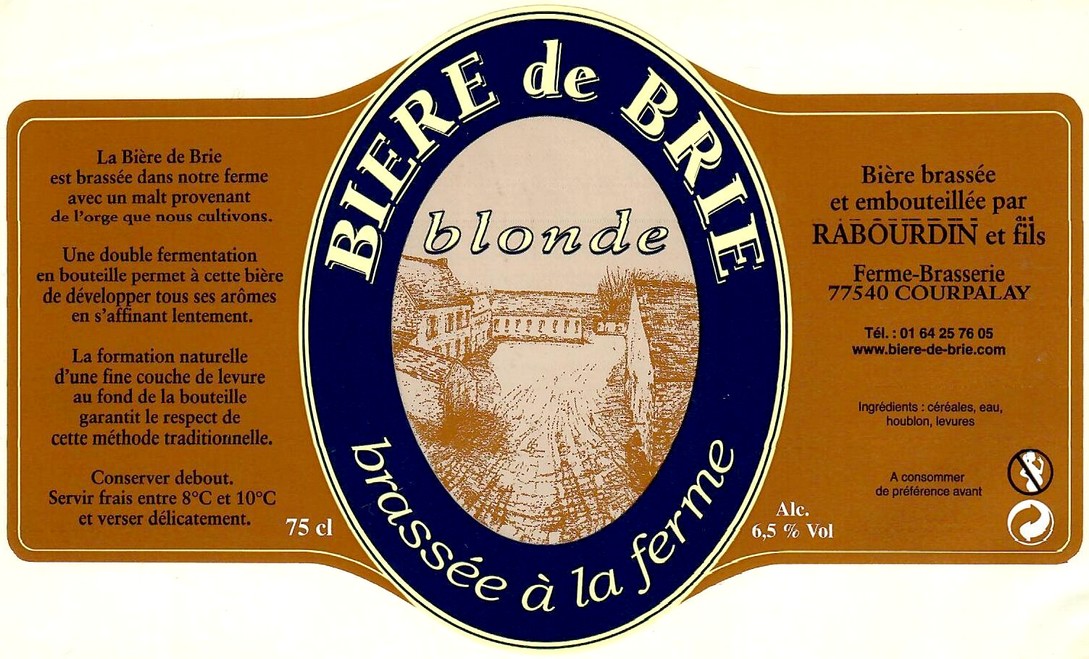 Etiquette BRASSERIE RABOURDIN 53