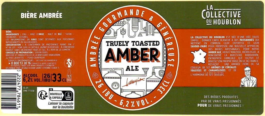 Etiquette BRASSERIE RABOURDIN 77