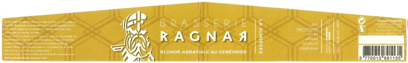 Etiquette BRASSERIE RAGNAR 02