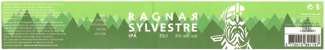 Etiquette BRASSERIE RAGNAR 03