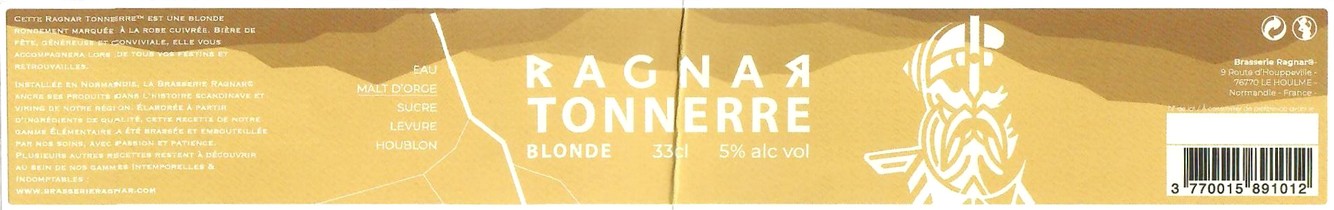 Etiquette BRASSERIE RAGNAR 06