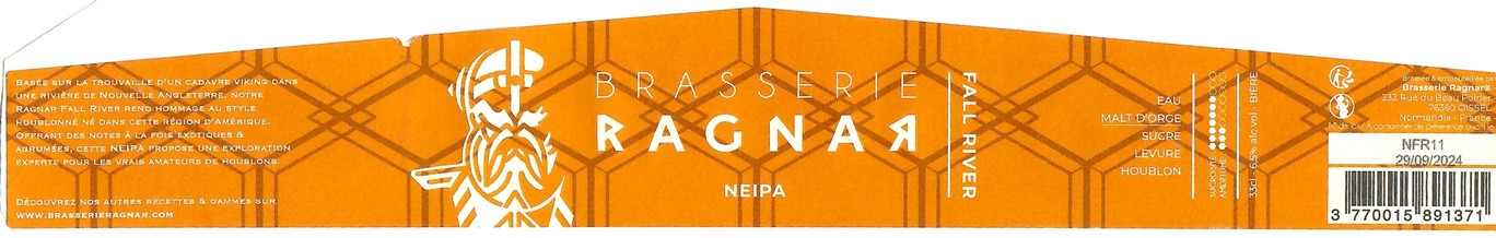 Etiquette BRASSERIE RAGNAR 09