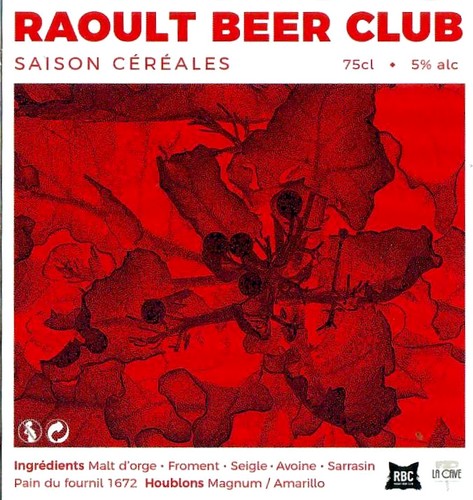 Etiquette BRASSERIE RAOULT BEER CLUB 02