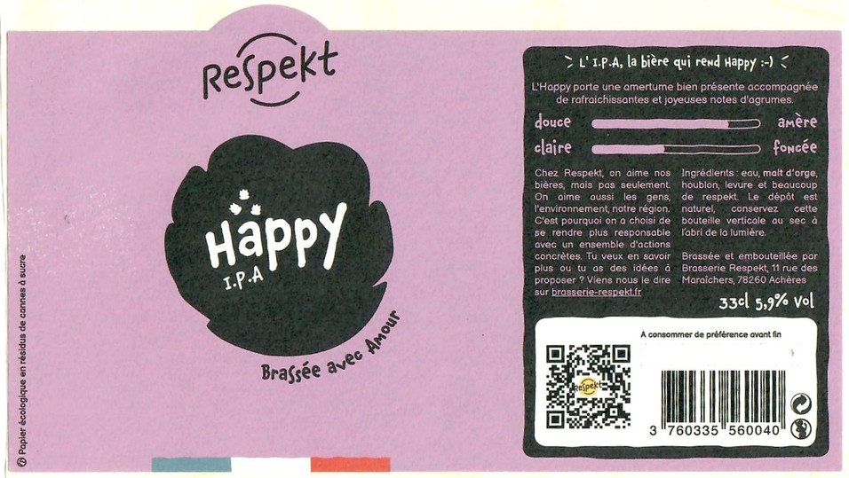 Etiquette BRASSERIE RESPEKT 01