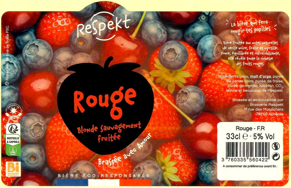 Etiquette BRASSERIE RESPEKT 23