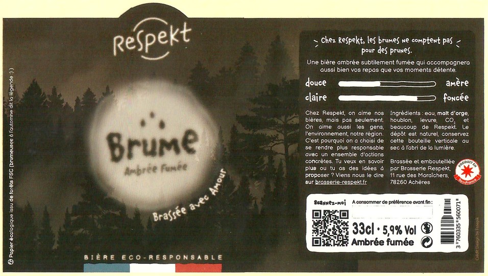 Etiquette BRASSERIE RESPEKT 25