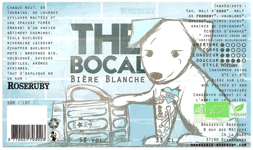 Etiquette BRASSERIE ROSERUBY 27