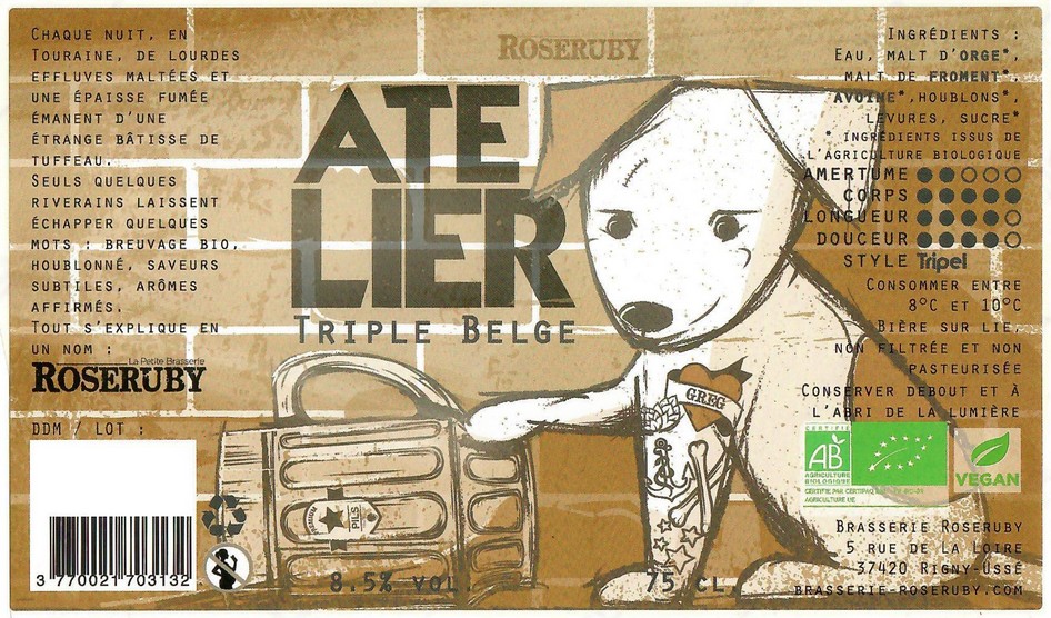 Etiquette BRASSERIE ROSERUBY 28