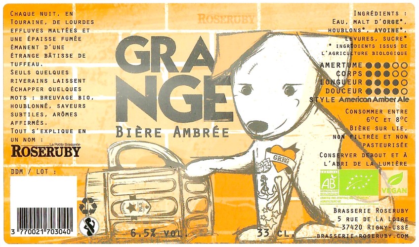 Etiquette BRASSERIE ROSERUBY 29