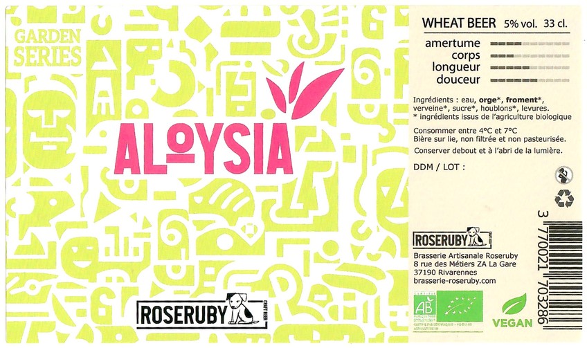 Etiquette BRASSERIE ROSERUBY 31