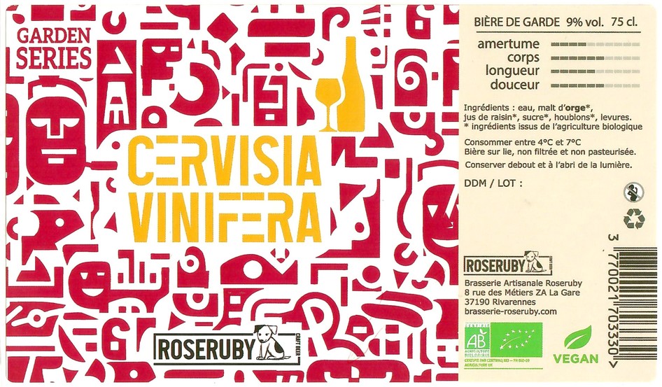 Etiquette BRASSERIE ROSERUBY 33