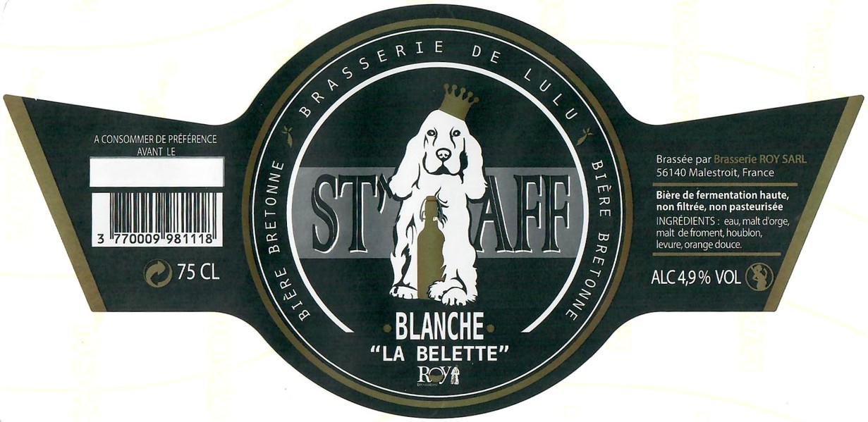 Etiquette BRASSERIE ROYMALESTROIT 14