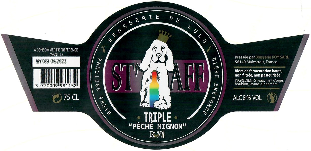 Etiquette BRASSERIE ROYMALESTROIT 15