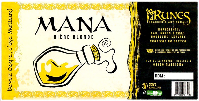 Etiquette BRASSERIE RUNES 05