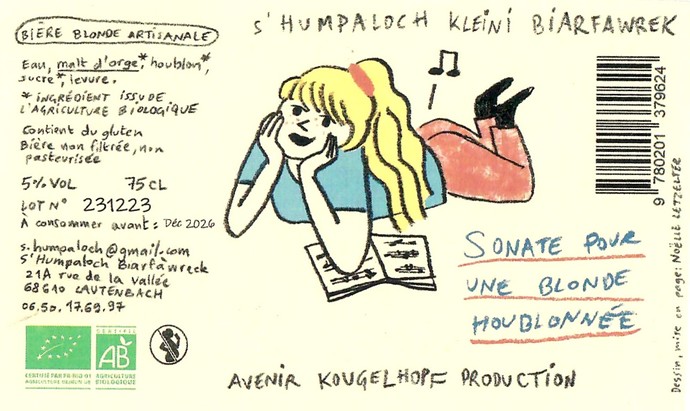 Etiquette BRASSERIE S'HUMPALOCH 41