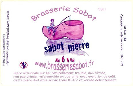 Etiquette BRASSERIE SABOT 14