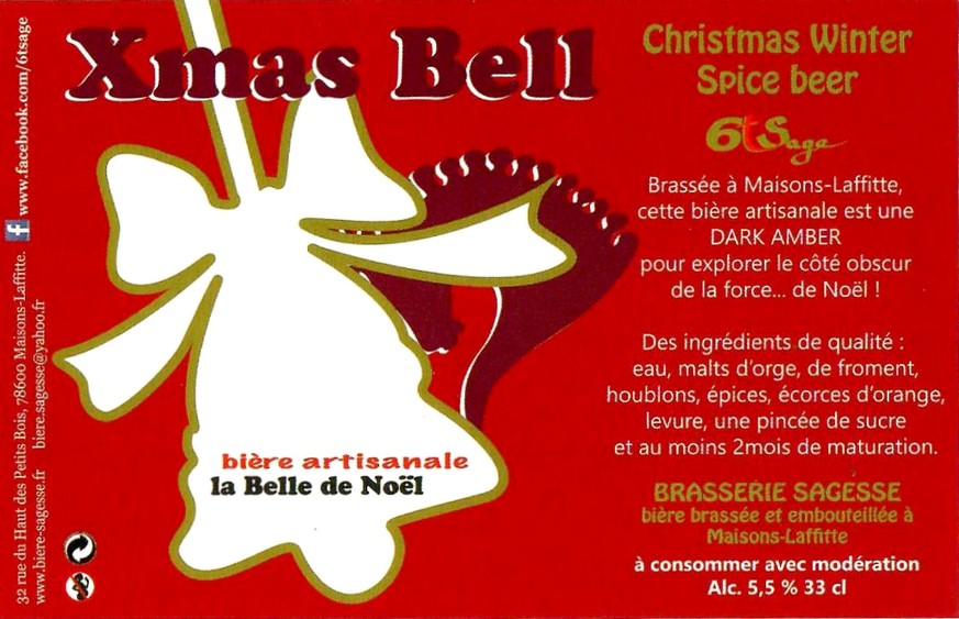 Etiquette BRASSERIE SAGESSE 78 08