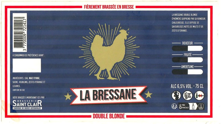 Etiquette BRASSERIE SAINT-CLAIR 55