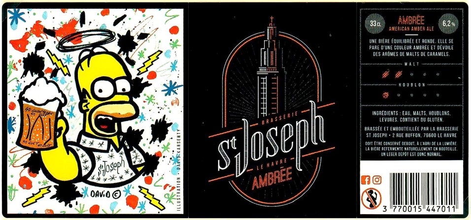 Etiquette BRASSERIE SAINT-JOSEPH 01