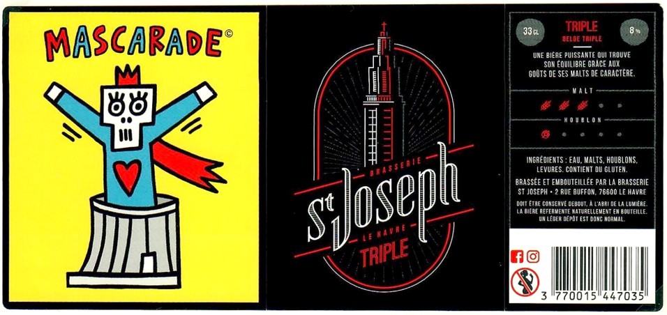 Etiquette BRASSERIE SAINT-JOSEPH 07