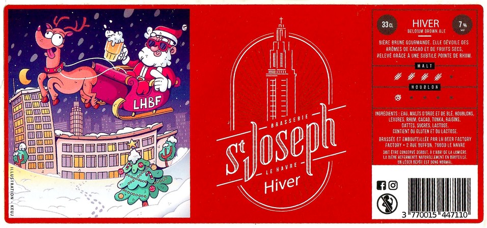 Etiquette BRASSERIE SAINT-JOSEPH 08