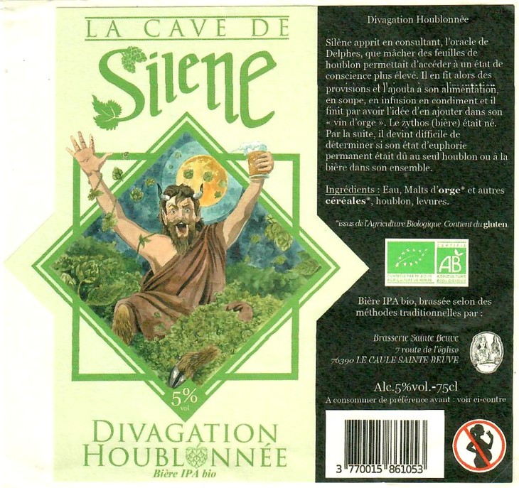 Etiquette BRASSERIE SAINTE-BEUVE 06