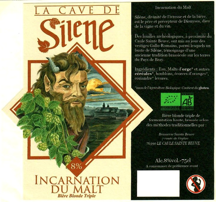 Etiquette BRASSERIE SAINTE-BEUVE 10