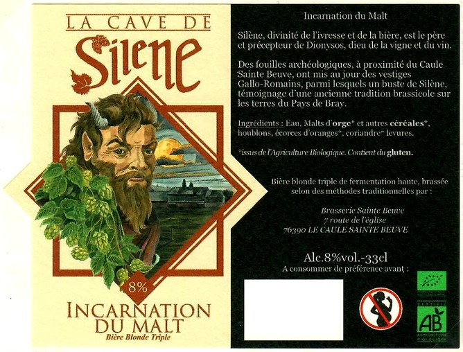 Etiquette BRASSERIE SAINTE-BEUVE 11