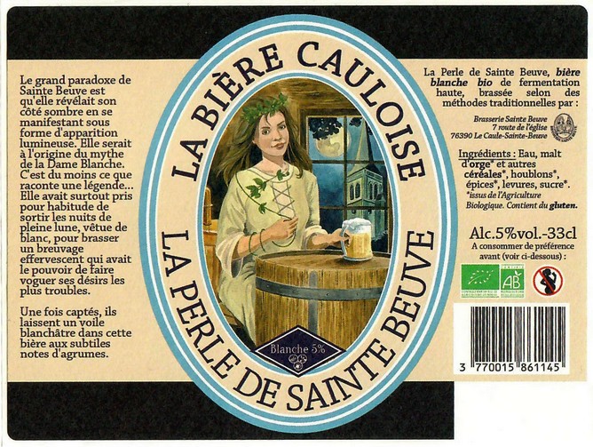 Etiquette BRASSERIE SAINTE-BEUVE 21