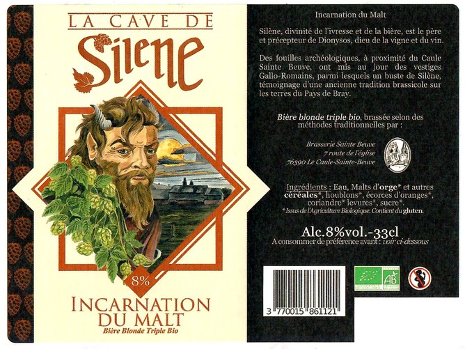 Etiquette BRASSERIE SAINTE-BEUVE 23