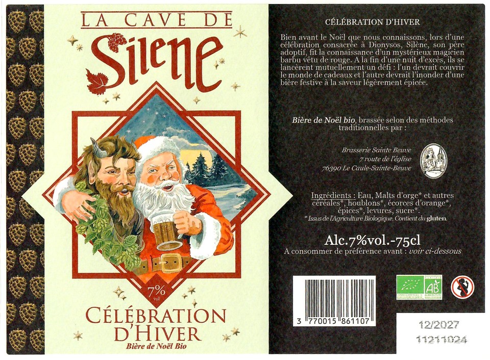 Etiquette BRASSERIE SAINTE-BEUVE 27