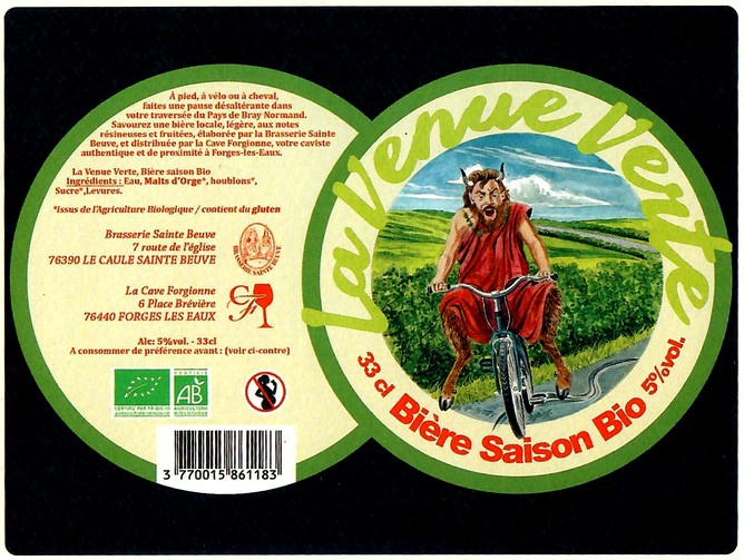 Etiquette BRASSERIE SAINTE-BEUVE 28