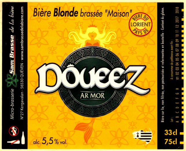 etiquette BRASSERIE SAM BRASSE DE LA BIERE 06