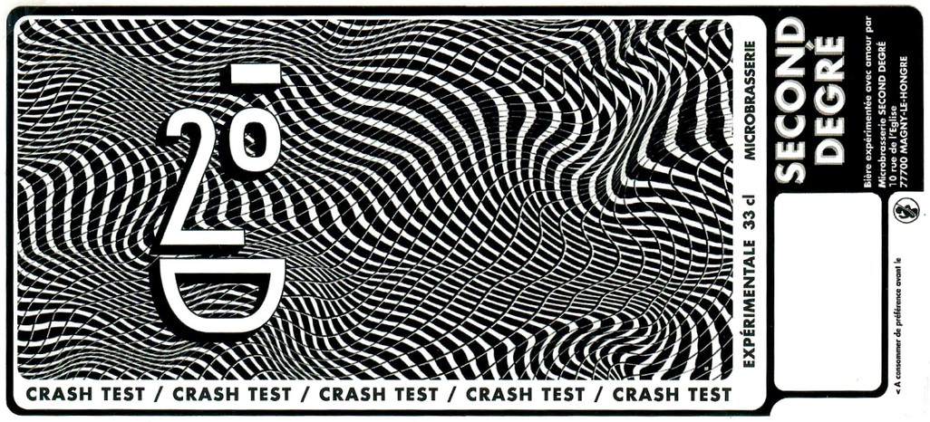 Etiquette BRASSERIE SECOND DEGRE 01