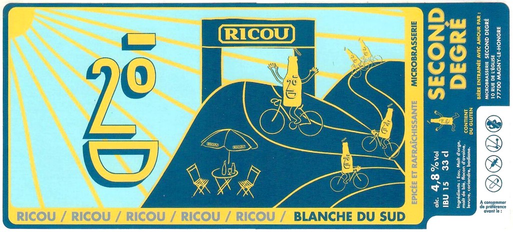 Etiquette BRASSERIE SECOND DEGRE 08