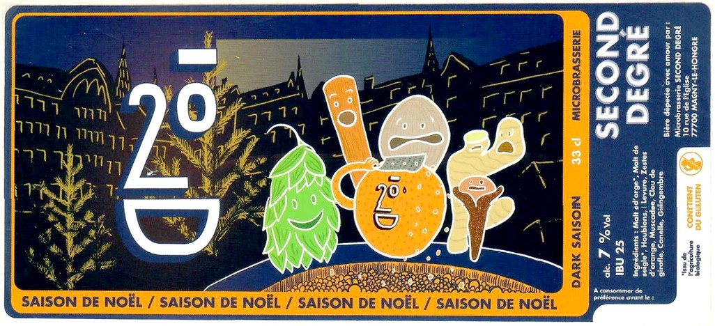 Etiquette BRASSERIE SECOND DEGRE 09