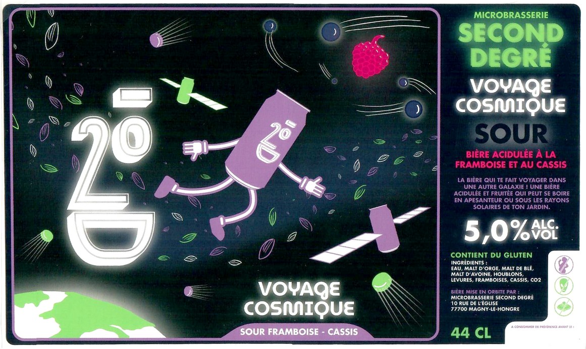 Etiquette BRASSERIE SECOND DEGRE 12