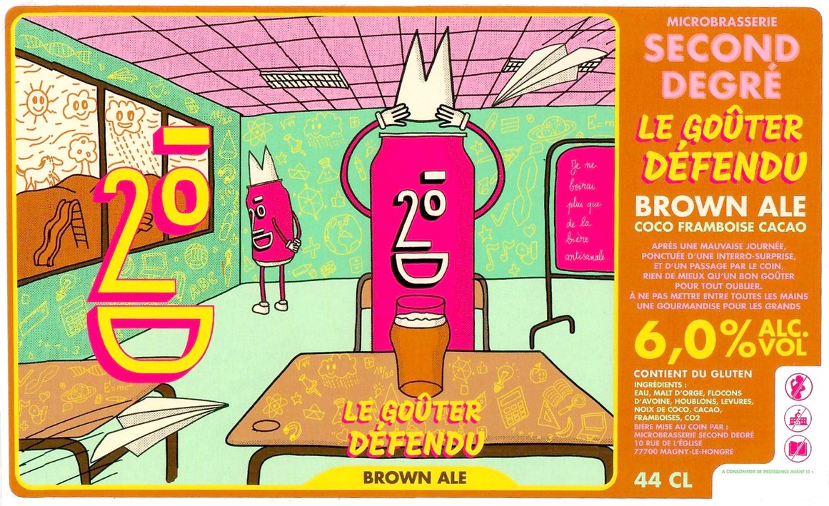 Etiquette BRASSERIE SECOND DEGRE 13