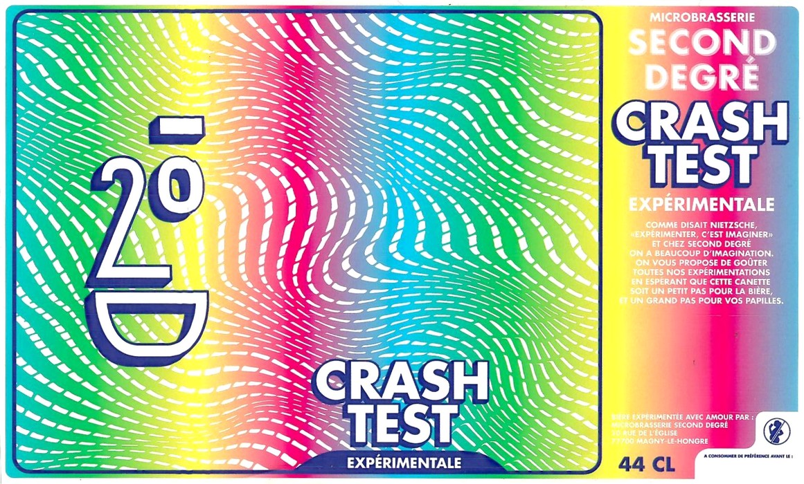 Etiquette BRASSERIE SECOND DEGRE 15