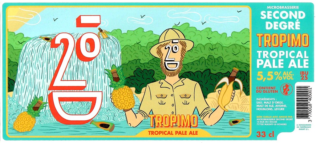 Etiquette BRASSERIE SECOND DEGRE 18