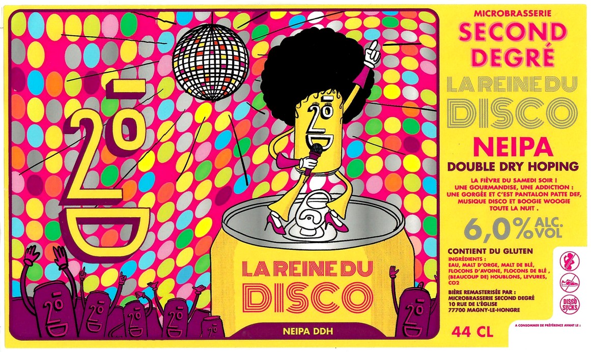 Etiquette BRASSERIE SECOND DEGRE 19