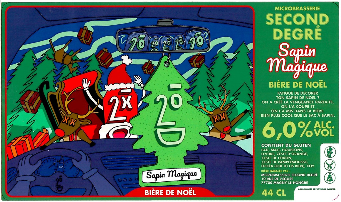 Etiquette BRASSERIE SECOND DEGRE 23