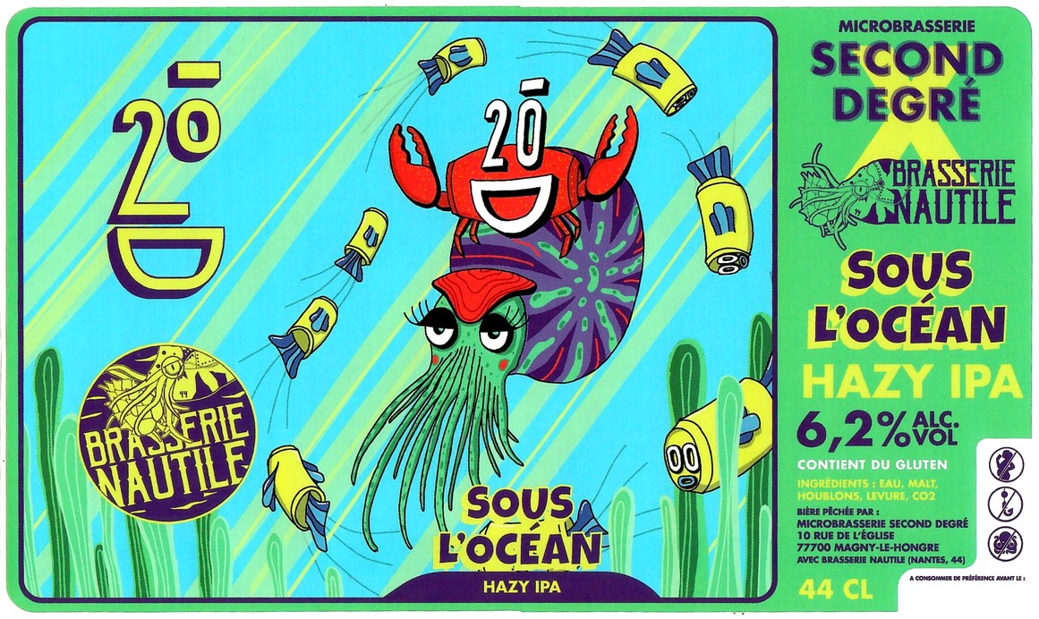 Etiquette BRASSERIE SECOND DEGRE 24