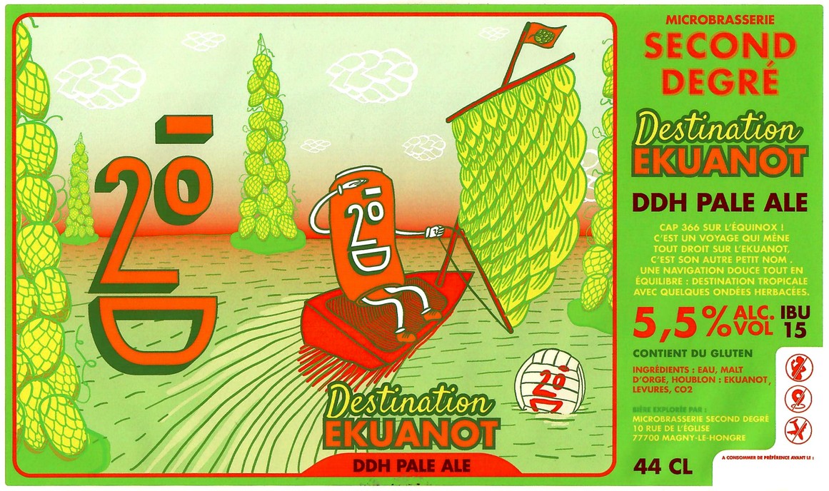 Etiquette BRASSERIE SECOND DEGRE 27