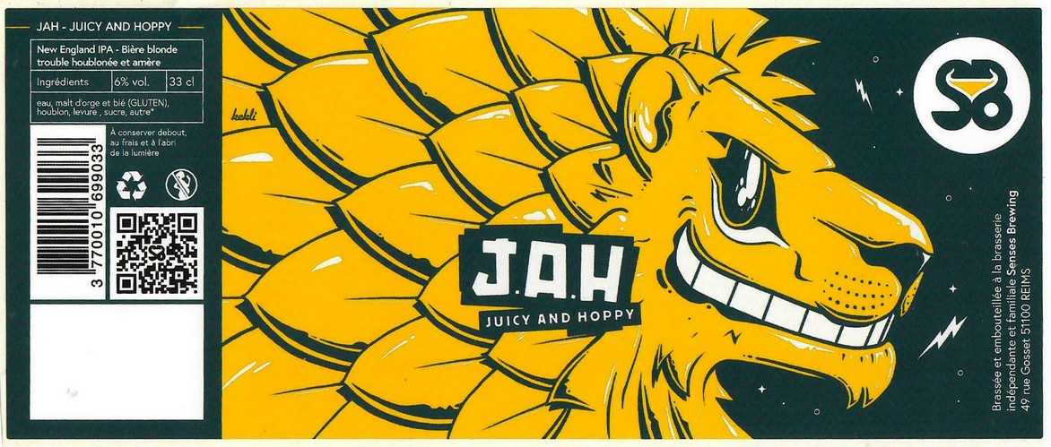 Etiquette BRASSERIE SENSES BREWING 13