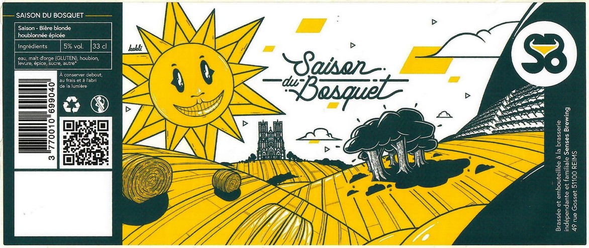 Etiquette BRASSERIE SENSES BREWING 14