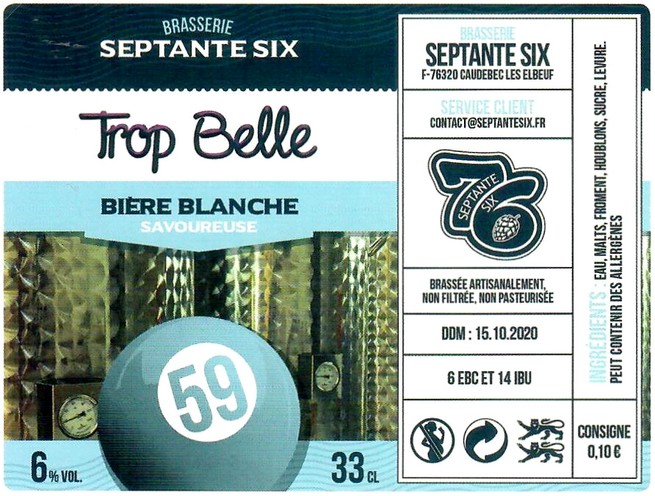 Etiquette BRASSERIE SEPTANTE SIX 05