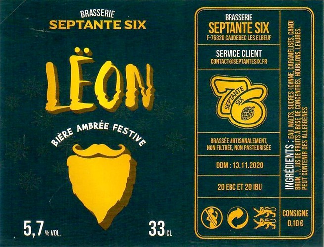 Etiquette BRASSERIE SEPTANTE SIX 08