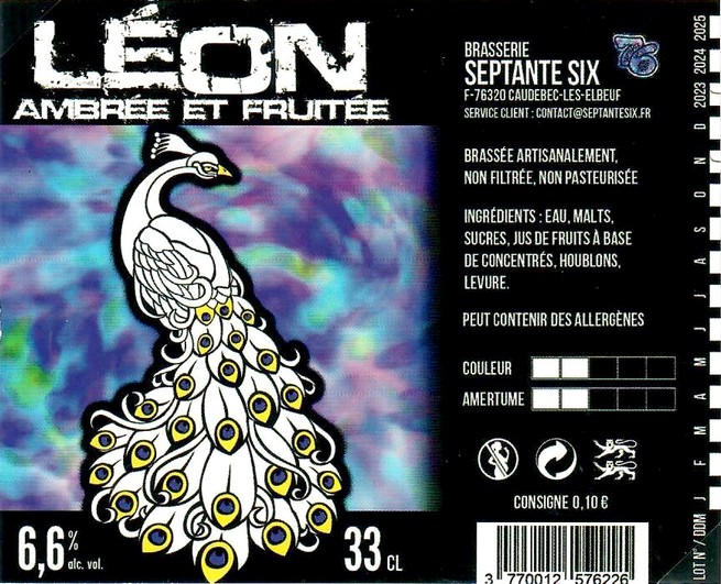 Etiquette BRASSERIE SEPTANTE SIX 26