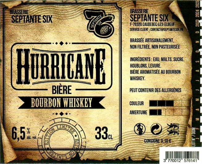 Etiquette BRASSERIE SEPTANTE SIX 32